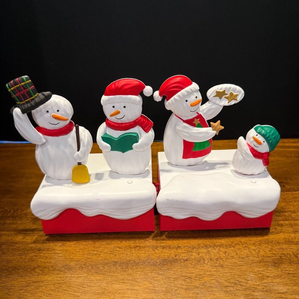 Hallmark 2018 Snow Many Memories Musical Snowmen 2 pieces